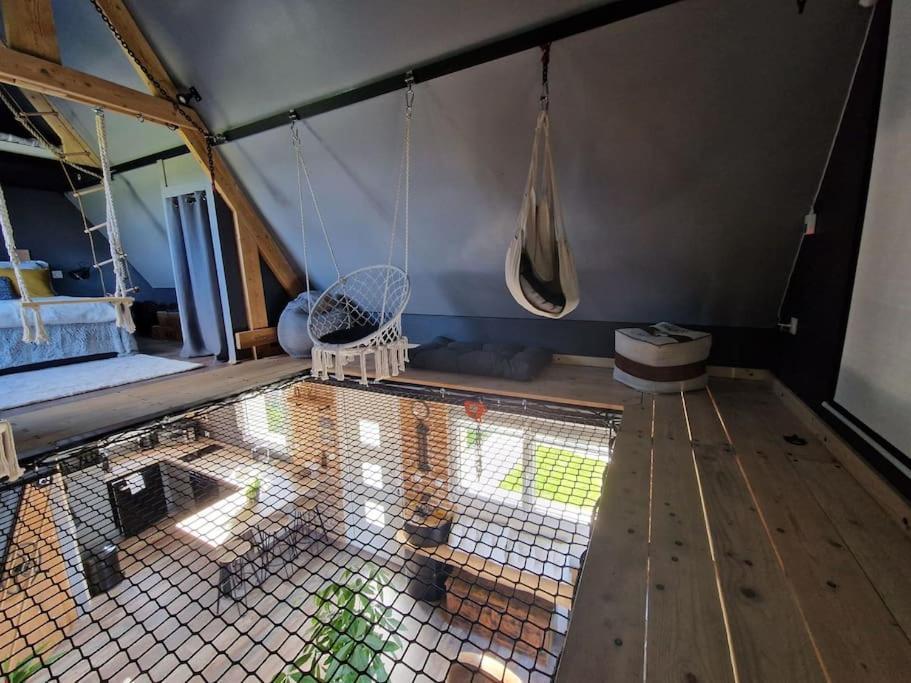 Chalet Industriel Avec Filet Et Spa Sorigny المظهر الخارجي الصورة